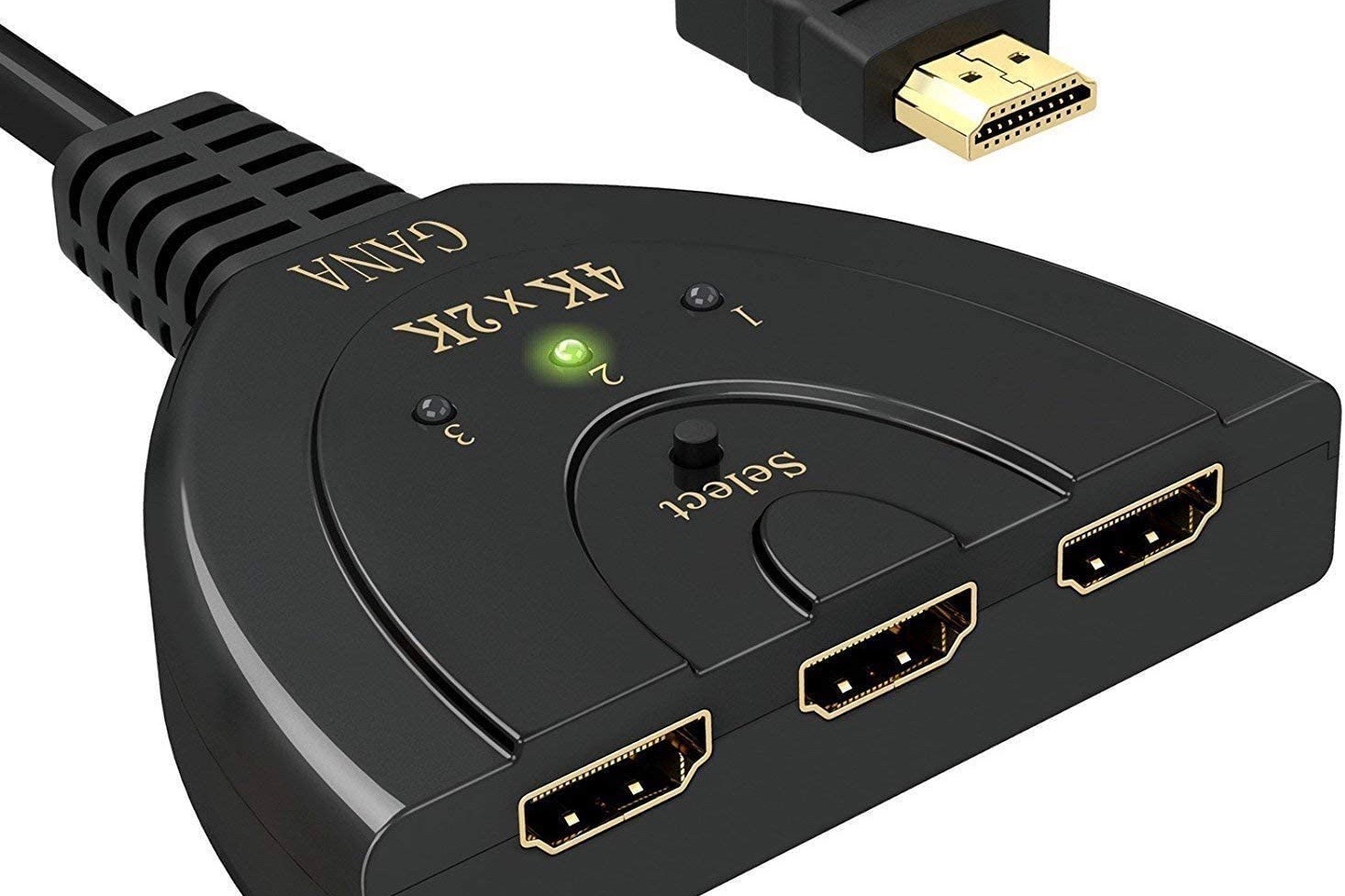 Gana 3-to-1 HDMI Switch.