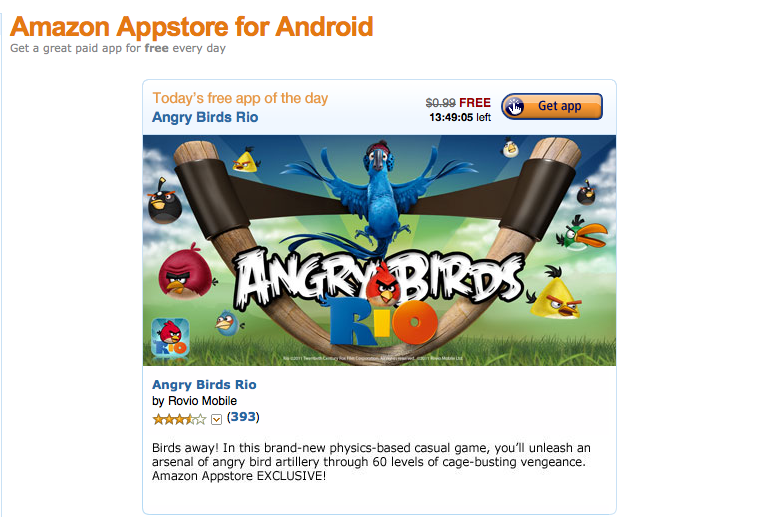 Amazon Appstore homepage