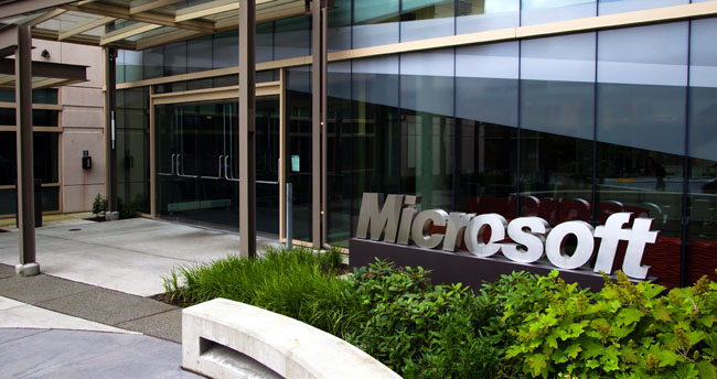 Microsoft building entrance