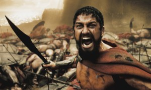 Leonidas and his army in "300."