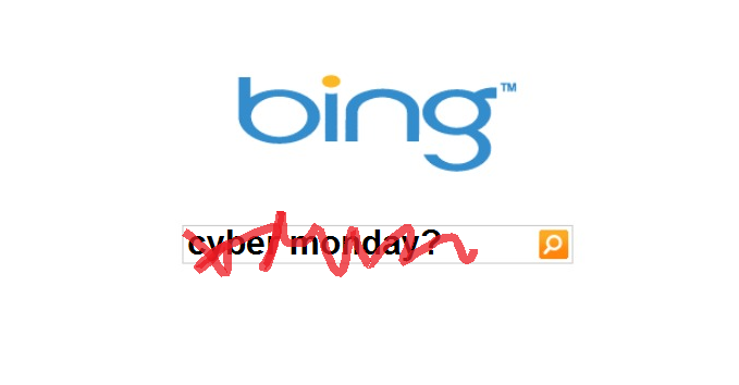 bing cyber monday