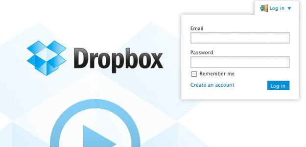 dropbox login hacked