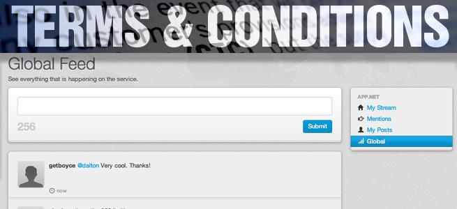 terms & conditions app net social media service