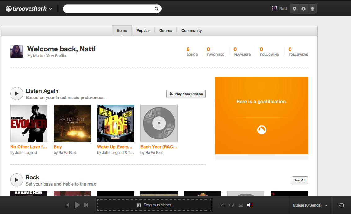 Grooveshark new