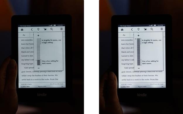 Kindle Paperwhite in the dark