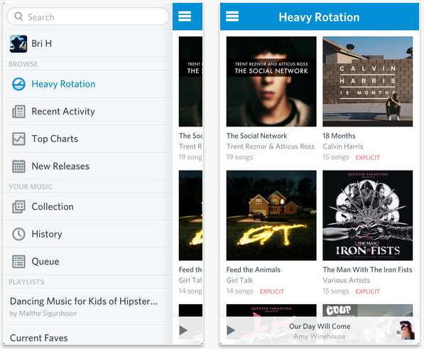 rdio 2.0 app