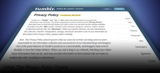 Tumblr privacy policy terms & conditions