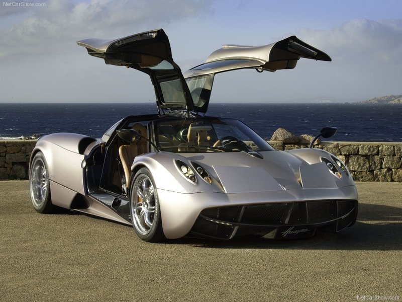 Pagani Huayra Gullwings open