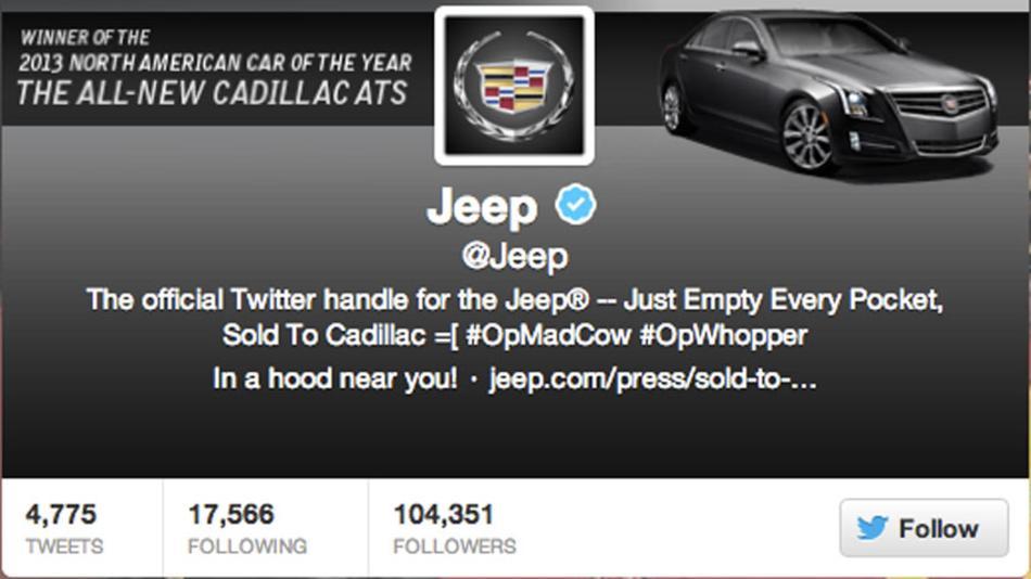 Jeep Twitter Hack