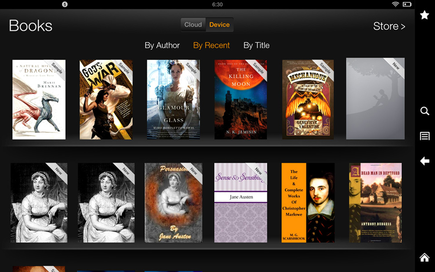 kindle fire hd 8.9 screenshot device books