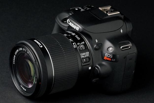 Canon Rebel SL1 front angle