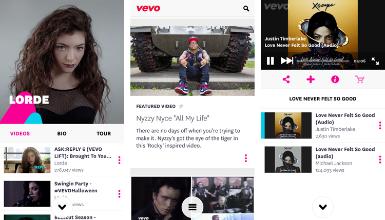 vevo acquires showyou subscriptions screens