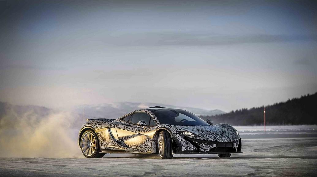 McLaren P1 cold weather testing