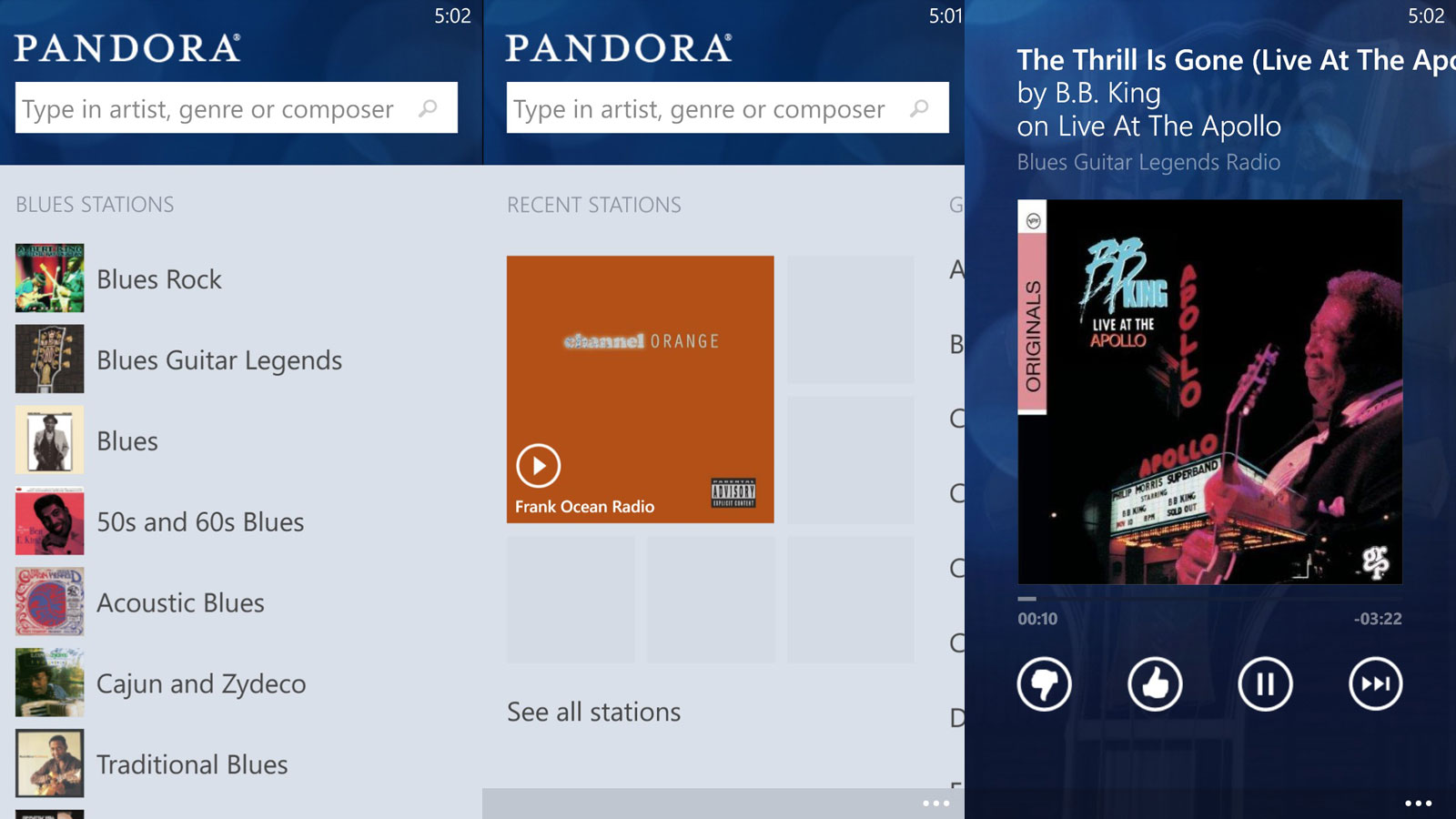 pandora featured playlists large