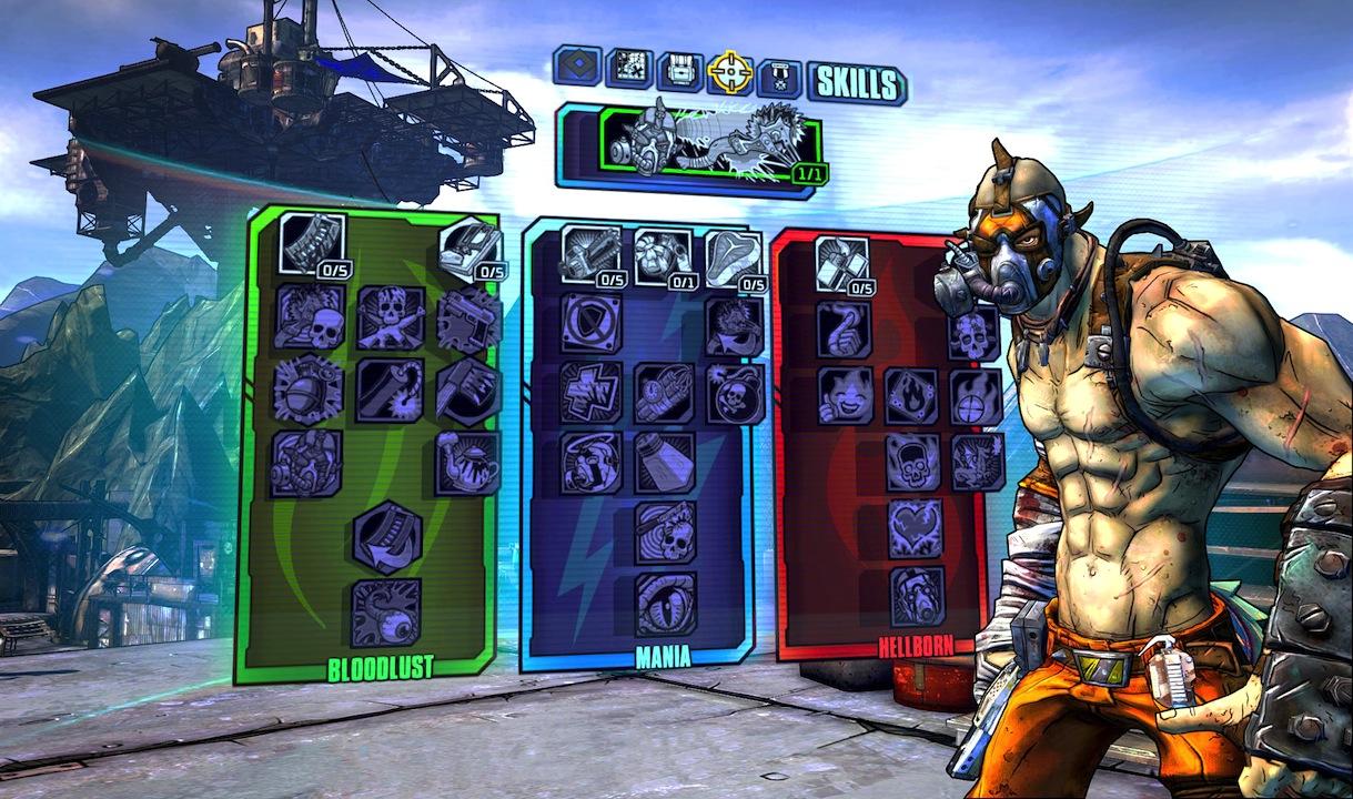 Borderlands 2 Krieg skill tree