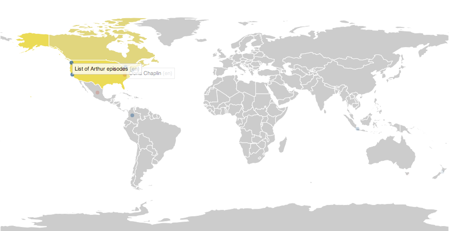 Wikipedia live change map