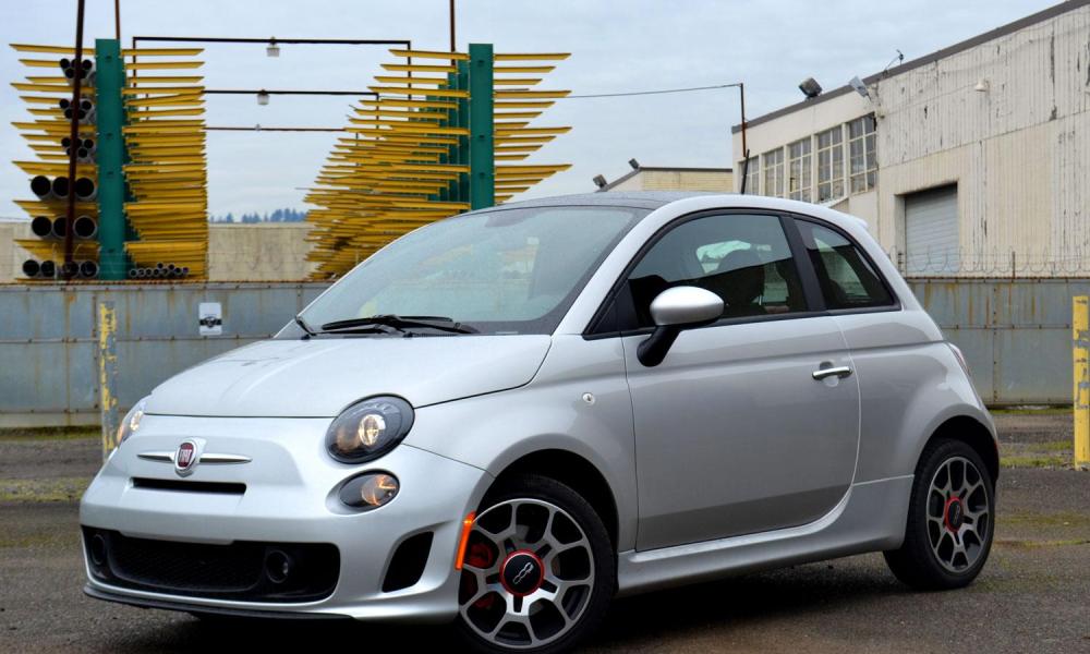 2013 fiat 500 review front left angle wheel cocked