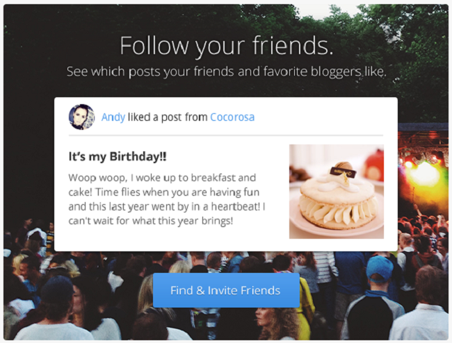 follow your friends bloglovin