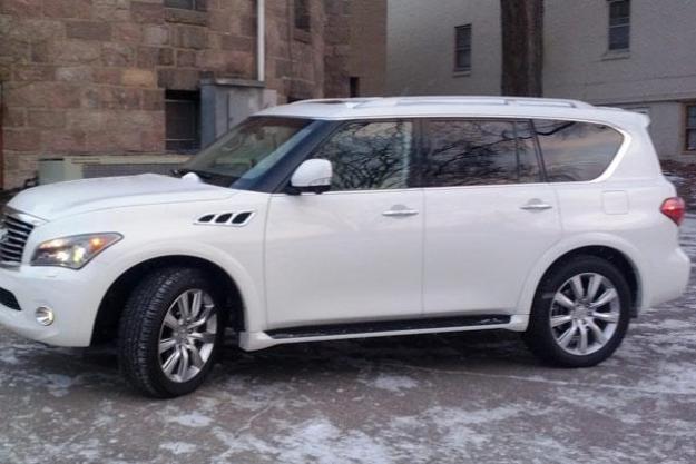 2012 infiniti qx56 review white side