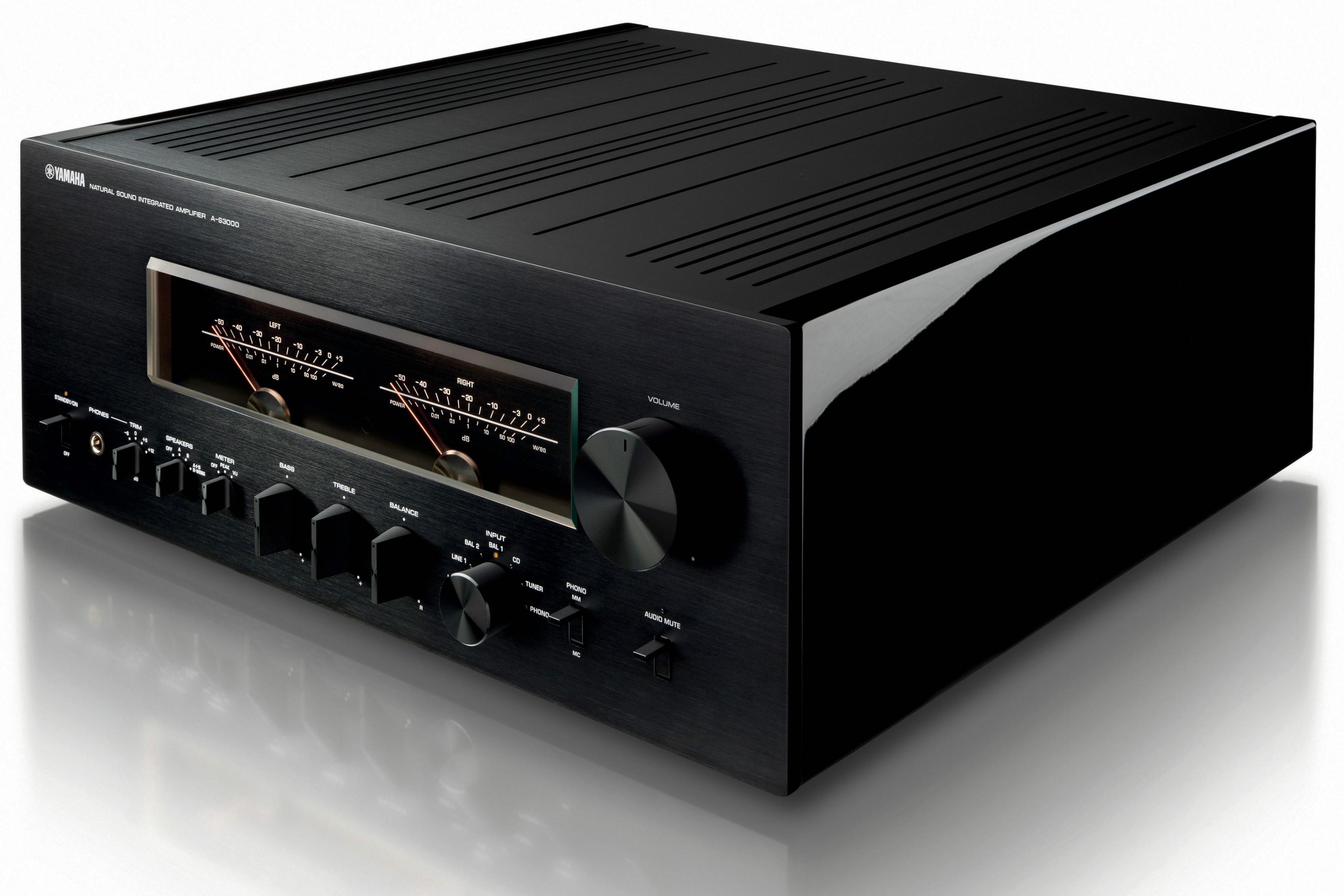 yamaha introduces a s3000 and cd audio components integrated amp angled