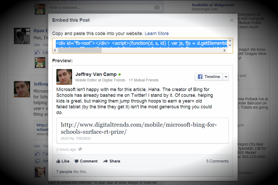 you can now embed facebook posts and heres what it looks like this post