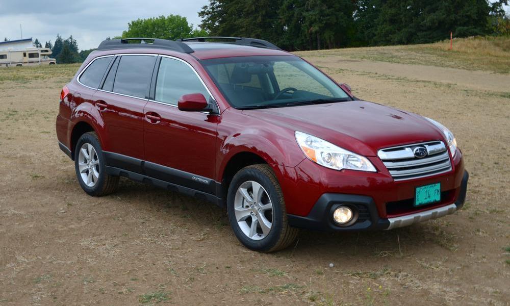 2013 subaru outback review front right angle