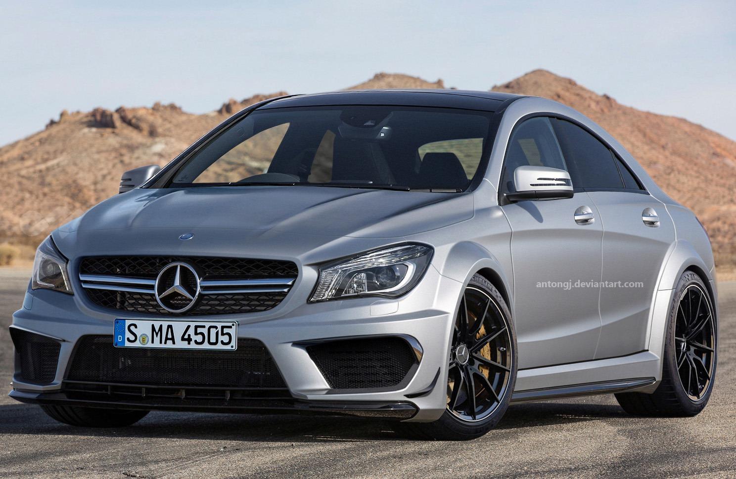 mercedes benz cla 45 amg goes black in the digital realm edition 4