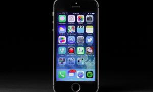 apple iphone 5s screen front ios 7