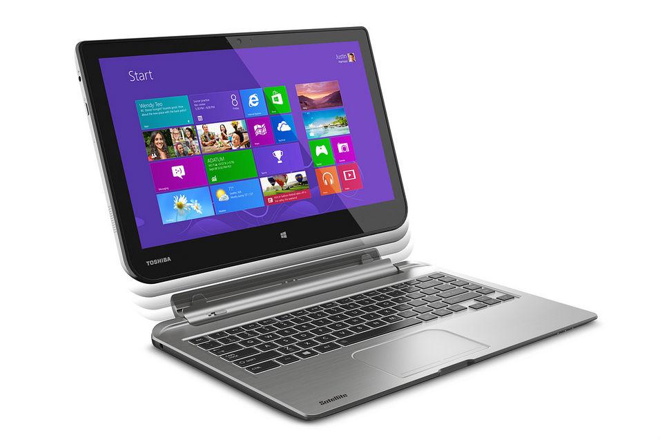 toshiba satellite click hybrid windows 8 1 tablet side