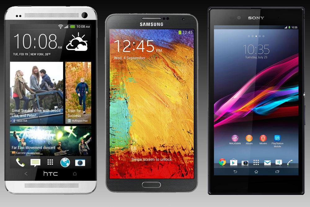 htc one max vs galaxy note 3 sony xperia z ultra bigphonebanner