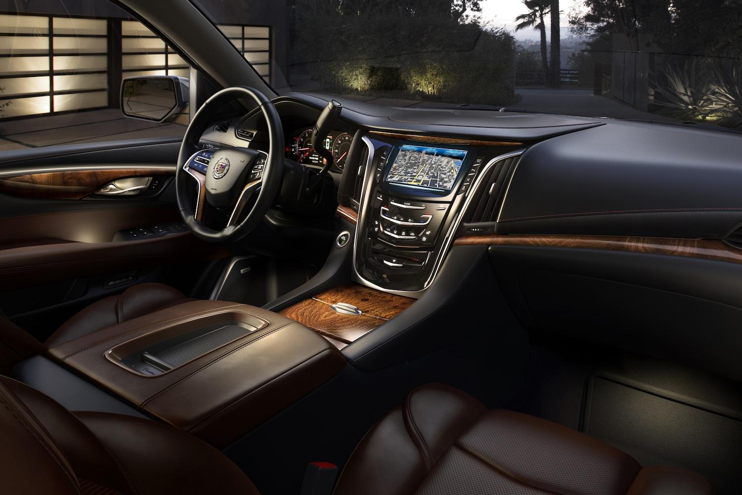 2015 cadillac escalade interior less liberace more leather tease 3 2