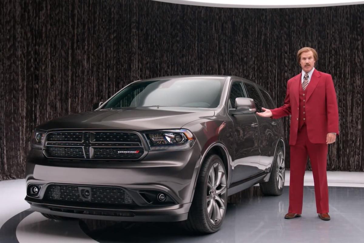 turns ron burgundy thinks dodge durango terrible car