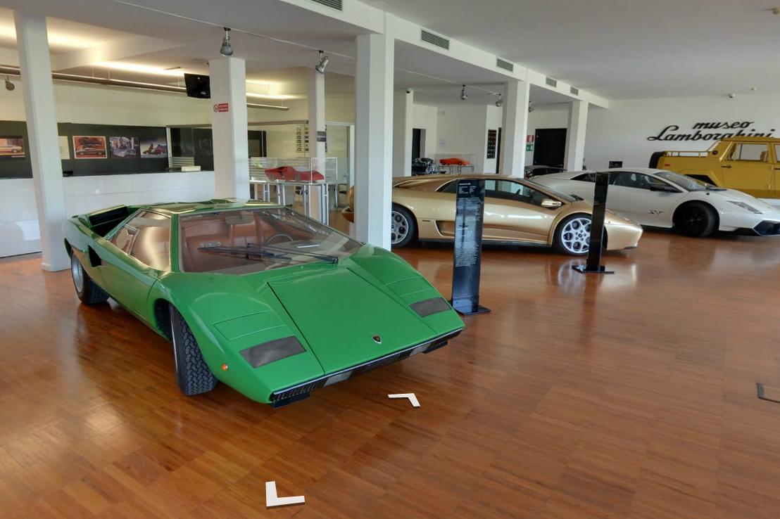 street view lamborghini museum