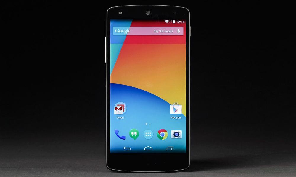 Google Nexus 5 review front android home