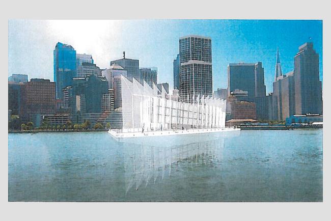 googles exhibit space barge details rendering emerge google