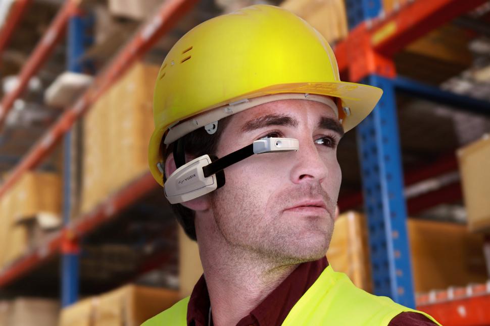 lenovo teams vuzix launch google glass competitor m100 on warehouse man