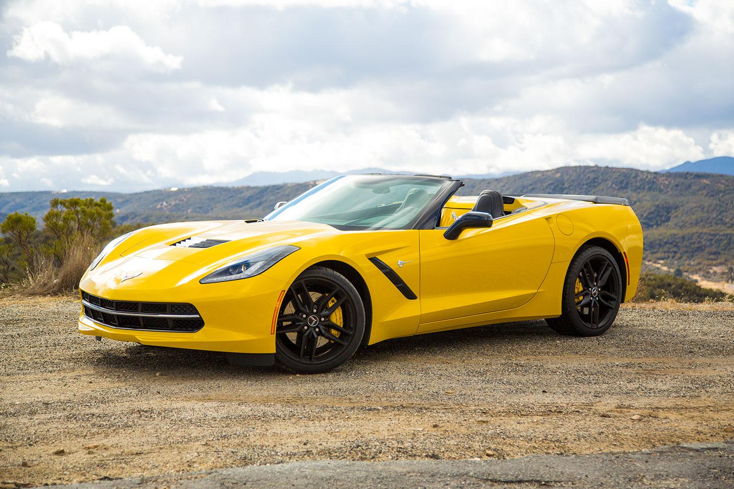 2014 Corvette Stingray Convertible front left angle