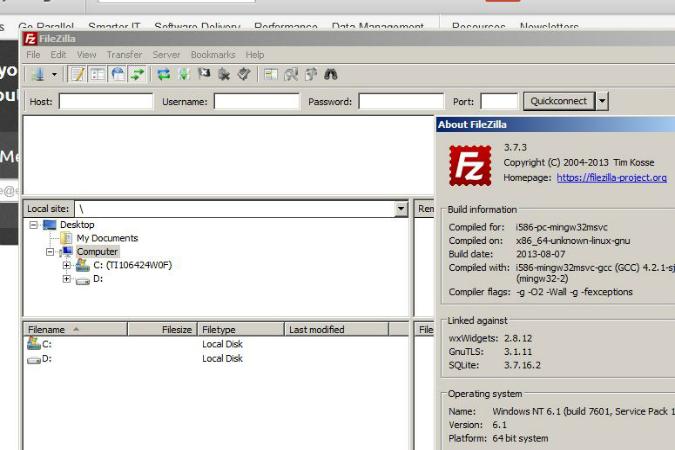 unauthorized versions filezilla steal data circulation