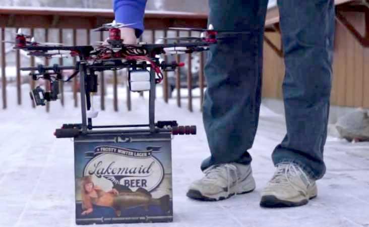 injustice faa crack beer delivery drone may based hot air lakemaid drones fe