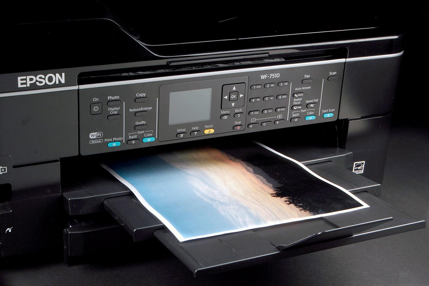 epson workforce wf 7510 review front printing