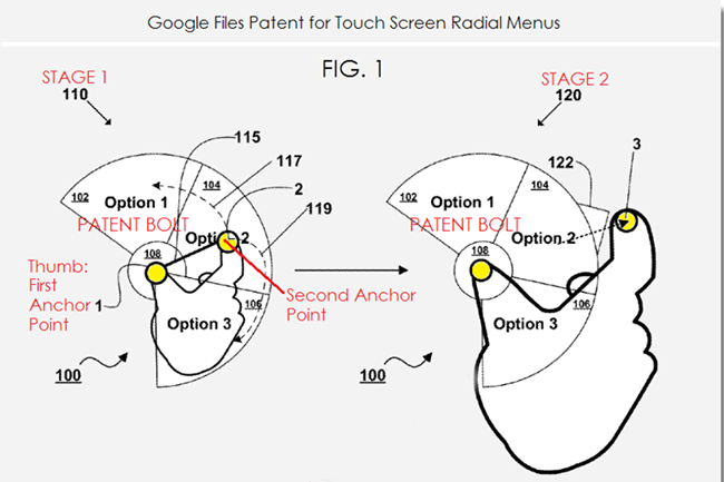 new radial menu android google patent