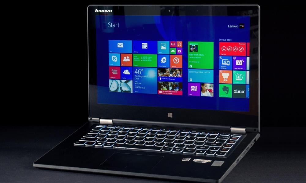 Lenovo Yoga 13 review front screen angle