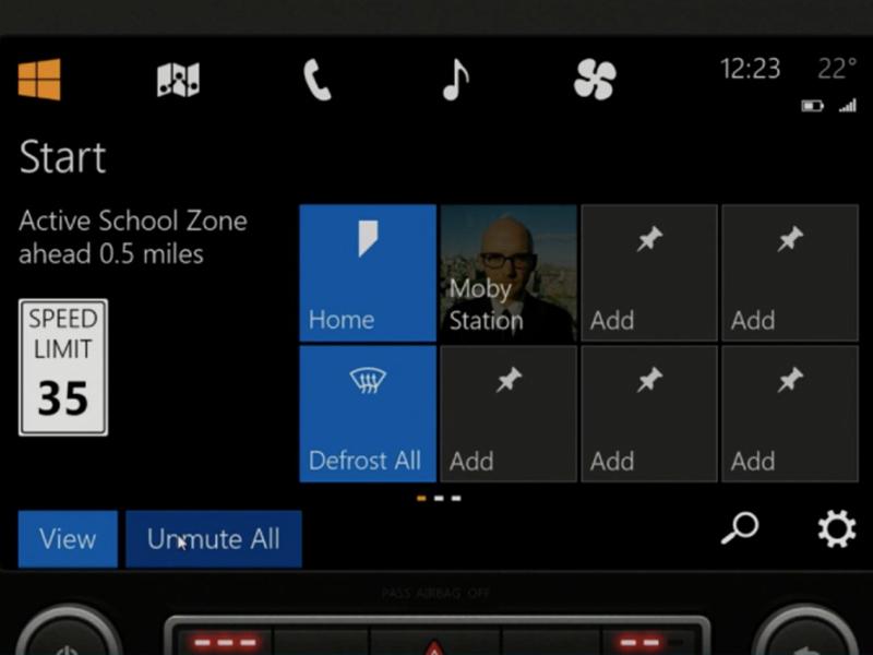 microsoft wants bring windows tiles car dashboard in the