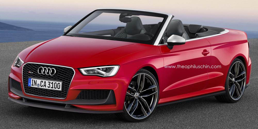 audi rs3 cabriolet rendered cabrio rendering