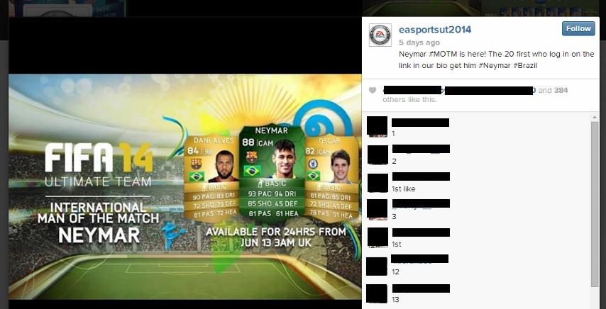 beware fake ea instagram baits phishing hook fifa 14 exclusives phish