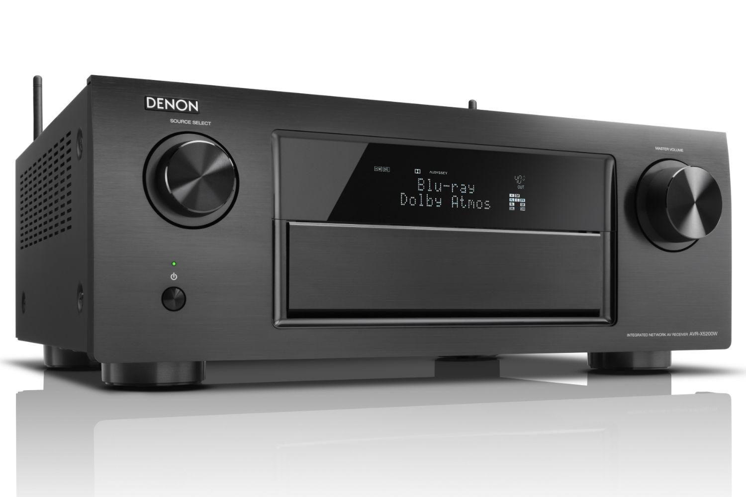 denon two new receivers atmos avr x5200wbk