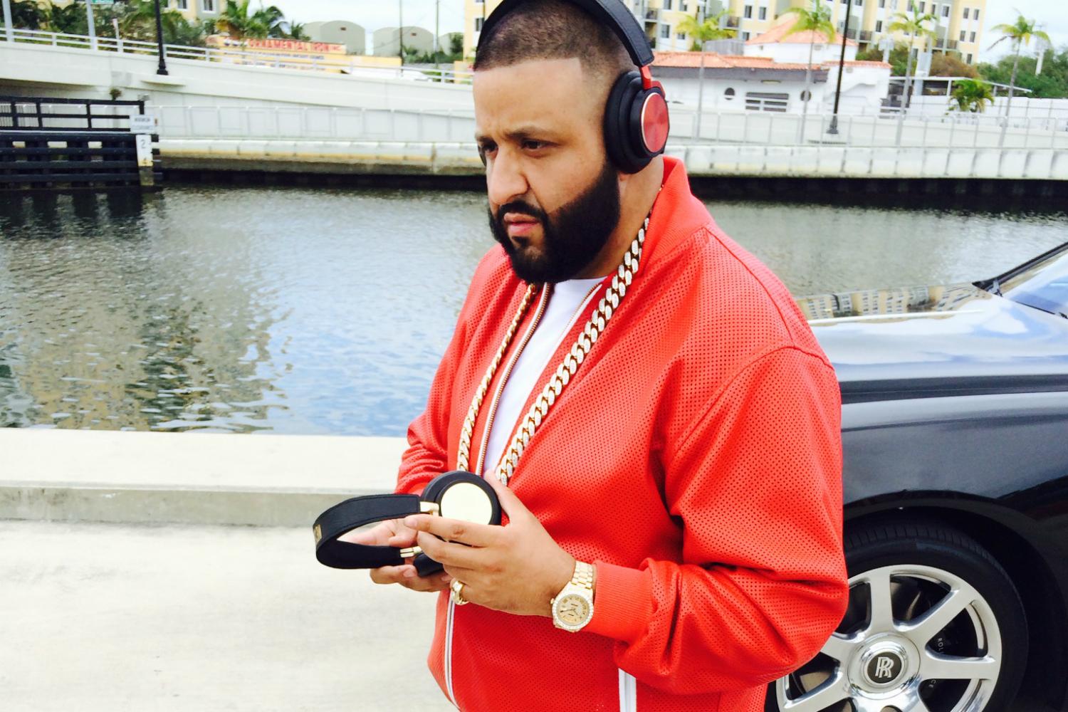 bang olufsen dj khaled team on headphones