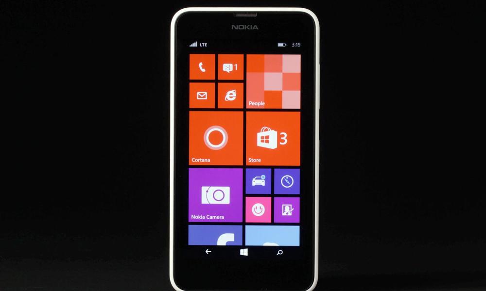 Nokia Lumia 635 front home