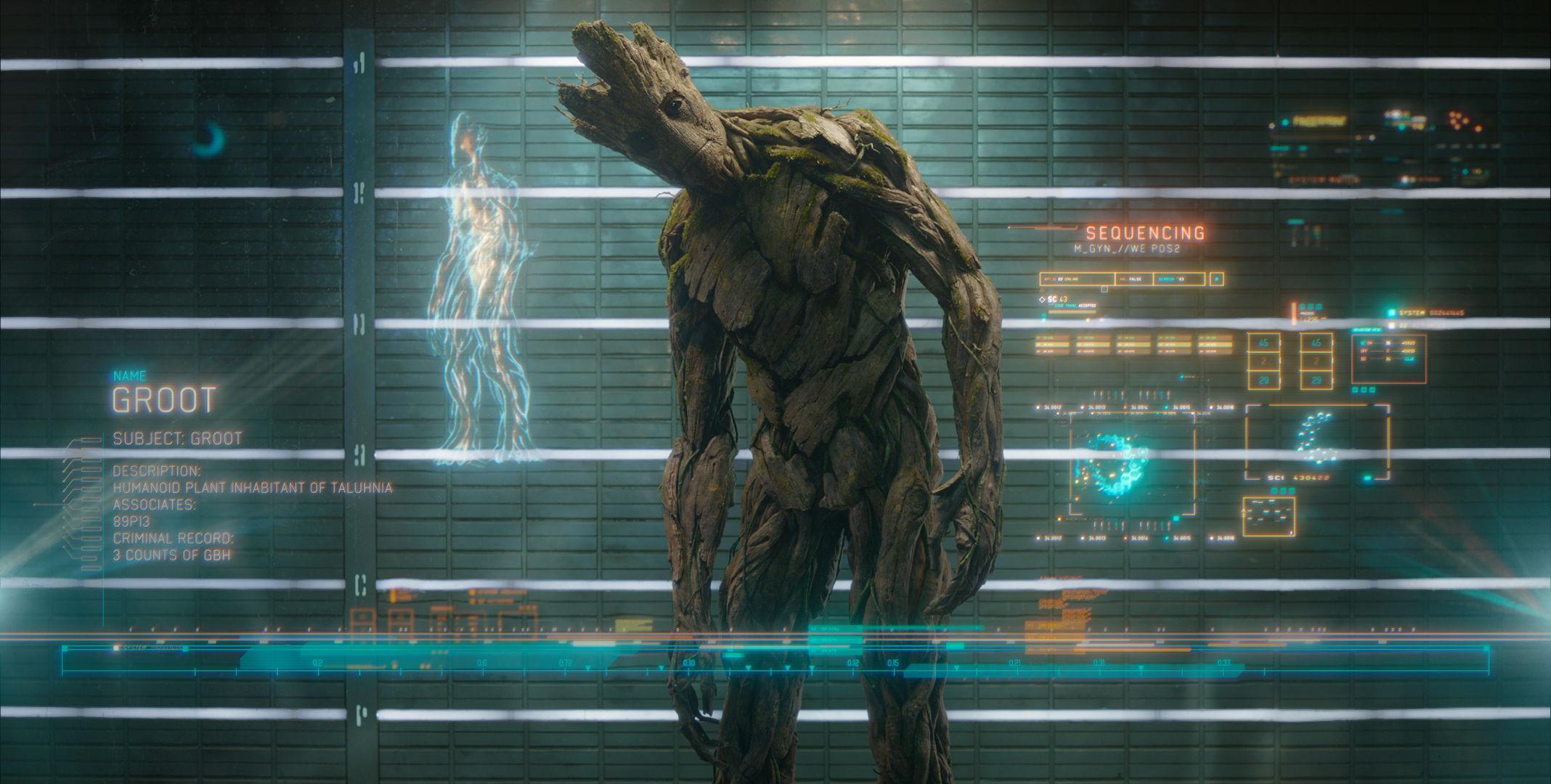 now can watch scene guardians galaxy everyones talking of the  groot