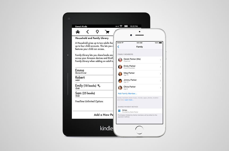 ios 8 family library vs amazon apple copy